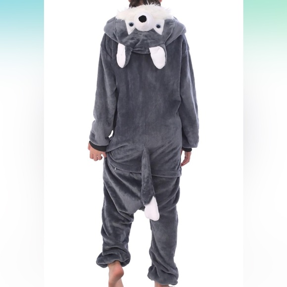 Wolf onesie costume pajamas - Picture 8 of 8